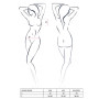 Комплект білизни Passion GIANA BIKINI S/M, white, напівпрозорі ліф і трусики з бантиками