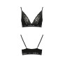Еластичний топ з мереживом Passion PS001 TOP XL, black