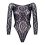 Еротичне боді-бодістокінг Leg Avenue Snap crotch thong back teddy Black M/L