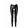 Легінси Noir Handmade F304 Taboo, XXL, black, під латекс, відкриті сідниці та промежина