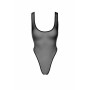 Боді Noir Handmade F322 Paparazzi, XL, прозоре, низ стрінги, високі вирізи