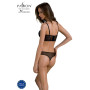 Комплект Passion DROSERA SET black, L/XL, сітка+мереживо, бюстьє та трусики танга