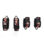 БДСМ-набір LOCKINK The Flowering Serpent Bondage Set, чорний, з малюнком у вигляді змій, 12 предметів