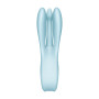 Кліторальний вібратор Satisfyer Threesome 1 Light Blue з трьома гнучкими пальчиками