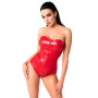 Корсет Noir Handmade F355 Red powerwetlook corset - XXL