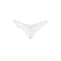 Трусики-стрінги з мереживом Obsessive Arrowel White crotchless thong 2XL/3XL