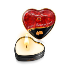 Розпродаж!!! Масажна свічка-серце Plaisirs Secrets Caramel (35 мл) (термін 04.2026)