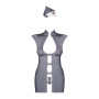 Еротичний костюм стюардеси Obsessive Stewardess 3 pcs grey S/M (м'ята упаковка!!!)