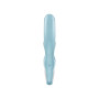 Вібратор-кролик Satisfyer Love Me Blue, гнучкий, відросток з потрійним кінчиком