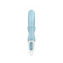 Вібратор-кролик Satisfyer Love Me Blue, гнучкий, відросток з потрійним кінчиком