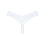 Мереживні танга Obsessive Heavenlly crotchless thong M/L, з доступом