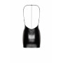 Сукня Noir Handmade F307 Mirage, XXL, black, міні, під латекс, відкрита спина, декор зі стразів