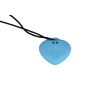 Мінівібратор «Сердечко» FairyGasm PleasureStone blue, 9 режимів, на шнурку