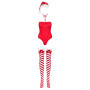 Боді Obsessive Kissmas teddy red L/XL (м'ята упаковка!!!)