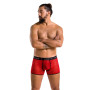 Чоловічі прозорі боксери Passion 046 SHORT PARKER XXL/XXXL Red, сітка, під леопард