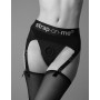 Трусики для страпона з підв’язками для панчіх Strap-On-Me REBEL HARNESS - M