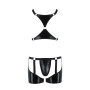 Комплект еротичної чоловічої білизни Passion 047 SET JOHN L/XL Black, труси, портупея