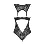 Мереживне боді Obsessive Donna Dream crotchless teddy M/L Black, відкритий доступ