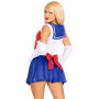 Еротичний костюм Сейлор Мун Leg Avenue Sexy Sailor L, сукня, рукавички, бант
