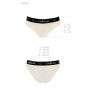 Трусики з широкою резинкою і мереживом Passion PS001 PANTIES XL, ecru