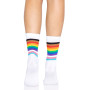 Шкарпетки жіночі в смужку Leg Avenue Pride crew socks Rainbow, 37–43 розмір