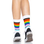 Шкарпетки жіночі в смужку Leg Avenue Pride crew socks Rainbow, 37–43 розмір