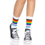 Шкарпетки жіночі в смужку Leg Avenue Pride crew socks Rainbow, 37–43 розмір