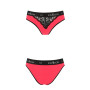 Трусики з широкою гумкою і мереживом Passion PS001 PANTIES L, red-black