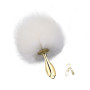 Металева анальна пробка — кролячий хвіст LOCKINK SEVANDA White Bunny-Tail Anal Rose-shape Plug