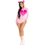 Комбінезон «Солодкий ведмедик» Leg Avenue Sweetheart Bear Velvet Romper M