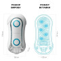 Мастурбатор Tenga Flip Orb — Blue Rush, з можливістю зміни тиску та стимулювальними кульками всереди