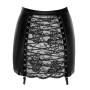 Спідниця Noir Handmade F341 Powerwetlook and lace skirt - XXL