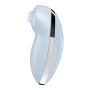 Вібростимулятор-пульсатор Satisfyer Tap & Climax 2 Blue, ефект постукування пальцем