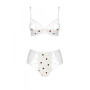 Еротичний комплект з малюнком Passion LOVELIA BIKINI S/M, white