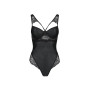 Боді з еко-шкіри та мережива Passion LOONA BODY L/XL, black
