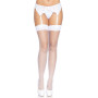 Панчохи-сітка для кріплення на пояс Leg Avenue Nylon Fishnet Thigh Highs One size, White