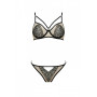 Комплект Passion LORINA SET, S/M, beige, бюстгальтер та трусики