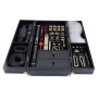 БДСМ-набір LOCKINK All-in-1 BDSM Play Kit, чорний, шкіра з тисненням, предмети для бондажу, шибарі, ваксплею