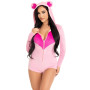 Комбінезон «Солодкий ведмедик» Leg Avenue Sweetheart Bear Velvet Romper XS
