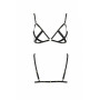 Відкритий бюстгальтер-стрепи Passion Exclusive NICKY BRA L/XL, black