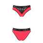 Трусики з широкою резинкою і мереживом Passion PS001 PANTIES XL, red-black