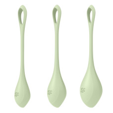 Набір йоні-намистин Satisfyer Yoni Power 2 Light Green, діаметр 2-2,5-3 см, маса 22-44-73 г