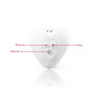 Вібратор для клітора Mystim Heart´s Desire White, 8 режимів, дуже потужний