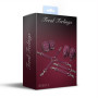 Набір для БДСМ Feral Feelings BDSM Kit 3 Burgundy, наручники, поножі, хрестовина