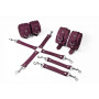 Набір для БДСМ Feral Feelings BDSM Kit 3 Burgundy, наручники, поножі, хрестовина