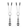 Затискачі для сосків Bedroom Fantasies: Nipple Clamps with Beaded Chain - Silver