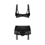 Комплект Obsessive Lecille 3-pcs crotchless set S/M