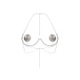 Прикраса на груди Obsessive Kisselie jewelry bra