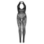 Бодістокінг Leg Avenue Rhinestone Lace and Net Bodystocking OS Black