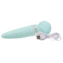 Вібромасажер 2в1 PILLOW TALK - Sultry Teal, класичний масажер і вібратор з ротацією, підігрів